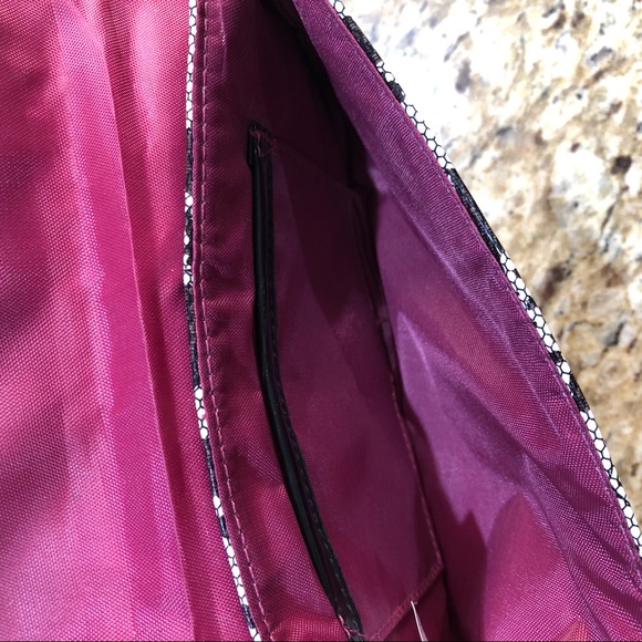 Steve Madden Black White Floral Print Mini Handbag Clutch - Picture 4 of 7